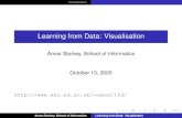 Learning from Data: Visualisation - The University of 2005-10-13آ  Visualisation Visualisation I Presented
