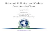 Urban Air Pollution and Carbon Emissions in China ... Urban Air Pollution and Carbon Emissions in China