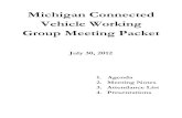 Michigan Connected Vehicle Working Group Meeting Packetorigin-sl. MICHIGAN CONNECTED VEHICLE WORKING