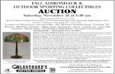 Antiques And The Arts FALL ADIRONDACK & OUTDOOR SPORTING COLLECTIBLES AUCTION Saturday, November 26