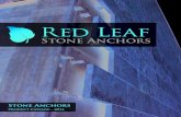 Red Leaf AP - Stone Anchor Catalog R7 STONE ANCHORS CATALOG Stone Anchors Red Leaf Stone Anchors Product