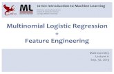 Multinomial Logistic Regression Feature mgormley/courses/10601-f19/slides/lecture11-regآ  Multinomial