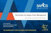 Blockchain for Supply Chain Management - SAPICS Resilience & continuity Speed Auditability. ... â€œBlockchain