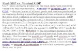 Real GDP vs. Nominal GDP - Mr. and Real GDP.pdfآ  Real GDP vs. Nominal GDP GDP (gross domestic product)