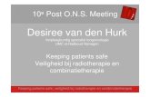 Desiree van den Hurk - Oncowijs Keeping...آ  2013-05-16آ  Desiree van den Hurk Verpleegkundig specialist