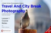 4 Week Online Photography Course Travel And City ... Lesson 1 Course Notes 4 Week Online Photography