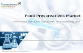 Food Preservatives Market Food Preservatives Market to Reflect Impressive Growth Rate by 2020