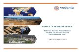 Vedanta FY2013 Interim Results Presentation FY2013 INTERIM RESULTS PRESENTATION -7 NOVEMBER 2012 15