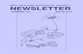 NEW ZEALAND BOTANICAL SOCIETY 2019-06-02آ  2 NEWS New Zealand Botanical Society News آ، Call for Nominations