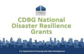 CDBG National Disaster Resilience Grants ... National Disaster Resilience Grant (NDR) Funding authority