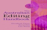The Australian Editing 6 Editing practice: onscreen editing techniques 95 7 Editing practice: copy editing