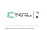 Collective Impact Funder Community of Practice: Large ... Funder Cآ  17/11/2016 آ  2014 2015 2016 May