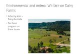 Environmental and Animal Welfare on Dairy Animal Welfare Dairy Australia â€“Animal Welfare Standards