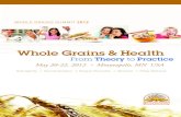 Whole Grains & Health - Grains & Legumes Nutrition Council 6 WHOLE GRAINS SUMMIT 2012 Welcome to the
