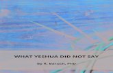 What Yeshua Did Not Say
