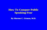 How To Conquer Public Speaking Fear