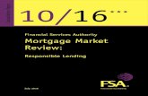 CP10/16: Mortgage Market Review: Responsible lending