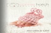 Price list 2013-Connie Hatch Photography