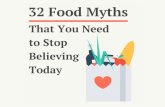 32 Food Myths That You Need to Stop Believing Today