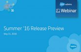Summer '16 Release Preview Webinar
