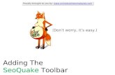 Adding SeoQuake Toolbar To Mozilla Firefox