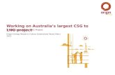 Working On Australias Largest CSG to LNG Project