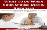 What to Do When Your Spouse Dies in Arkansas