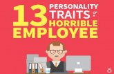 13 Personality Traits Of A Horrible Employee