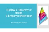 Maslow and Employee Motivation FINAL