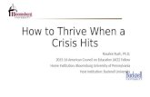 Dr Rosalee Rush presents How to Thrive When a Crisis Hits