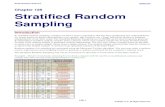 Stratified Random Sampling 2020. 2. 10.آ  Stratified Random Sampling Introduction In stratified random