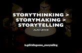 Storythinking > Storymaking > Storytelling