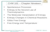 CHM 101 – Chapter Nineteen