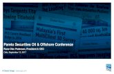 Pareto Securities Oil & Offshore Conference â€“ Positions PGS well to take advantage of a market recovery