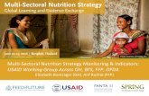 Multi-Sectoral Nutrition Strategy Monitoring & Indicators M&E Working Group . Objective: â€¢ Develop