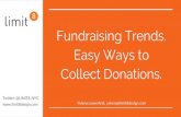 Fundraising Trends. Easy ways to collect donations