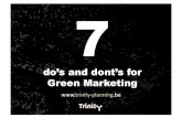 7 Do S And Dont S Of  Green  Marketing