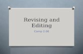 Revising and Editing
