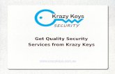 Get Quality Security Services from Krazy Keys