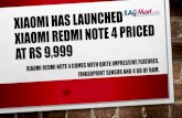 Xiaomi has Launched Xiaomi Redmi Note 4 Priced at Rs 9,999