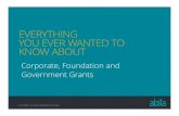 Everything You Ever Wanted To Know About Grants