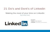 21 Do's and Dont's of Linkedin
