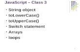 CSIS 138 JavaScript Class3