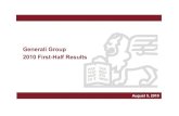 Generali Group 2010 first half results