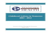 Childhood Asthma 08062014 - tn.gov Childhood asthma prevalence in Tennessee (NSCH 2011/2012) 6 | Page