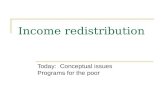 Income redistribution