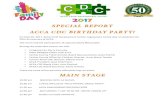 SPECIAL REPORT ACCA CDC BIRTHDAY PARTY!files. ... 4:00 pm happy birthday acca cdc! other activities