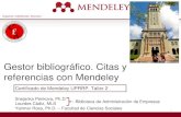 Gestor bibliográfico. Citas y referencias con Mendeley