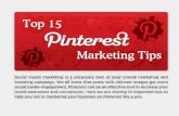 Top 15 Pinterest Marketing Tips