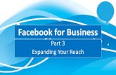Facebook for Business Part 3: Expanding Your Reach